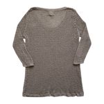 Ruff Hewn Vintage Y2K  Crochet Open Knit Boho Taupe Sweater Size XL Photo 3