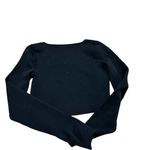 ZARA  Black Long Sleeve crop‎ top tight fitting M Photo 5