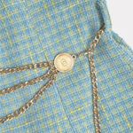 Cider Tweed Belted Sleeveless Short Dress Photo 2