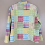 Vintage David Brooks Multicolor Reversible Patchwork Quilted Madras Jacket Large Green Photo 6
