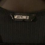 Missguided Black Deep V  Short Sleeve Bodysuit Photo 2