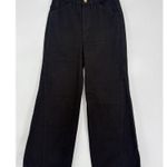 Frame Denim Le Baggy Palazzo Wide Leg Flare Black Jeans Size 26 Photo 1