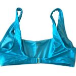 Salt + Cove Juniors' Mint Spark Variegated Ribbed Bralette Bikini Top Blue XL Size undefined Photo 1