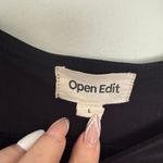 Open Edit  Women’s Large Black Open Keyhole Dress Photo 2