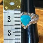Sleeping Beauty Turquoise Sterling Silver Victorian Style Ring Size 9 Photo 6