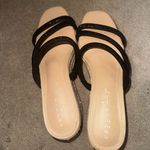 Copper Key  Black and Cream Strappy Sandals Photo 2