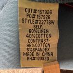 XCVI Wearables Linen Cotton Blend Wide Leg Cargo Cropped Pants Blue Size M Size M Photo 7