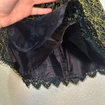 J.Crew  Women’s Navy Neon Green Lace Overlay‎ Mini Skirt Photo 5