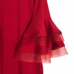 Pretty Kitty Fashion Bell Sleeve Bodycon Dress 12 Red Photo 3