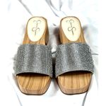 Jessica Simpson  Rexile Silver Shimmer Sand Sandals Silver 7 Photo 12