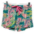 Lilly Pulitzer  Colorful Pajama Shorts Womens Sz S Floral Blue Pink Green Resort Photo 0