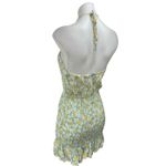 Cotton Candy LA Multicolor Floral Smocked Sleeveless Halter Mini Pencil Dress S Photo 1