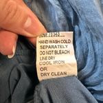 Carla Conti 100% Italian Silk Boho Sleeveless Printed Blouse Size Medium Blue Photo 6