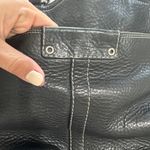 Coach Hamilton Purse Shoulder Hand Bag Black Pebble Leather Tote, Medium, EUC Photo 7