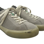 Rothy's Sneakers Lace Up Knit Lowtop Flat Shoes Biscuit Tan Beige US 6 Photo 0