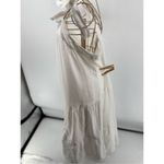 Haute Hippie  Long Dress Women’s White Boho Ruffle Smocked Preppy Size XL Photo 7