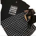 Ann Taylor  black skirt white squares Photo 1