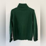 Jeanne pierre  Turtleneck Sweater Preppy Cotton Knit Dark Green Cozy Size S M Photo 6