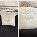 Gucci Off White Leather Bamboo Jungle Shoulder Bag and dust bag Photo 15