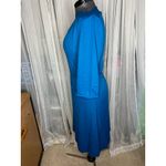dress stretch knit boat neck blue Size M Photo 5