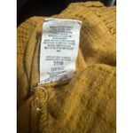 Free People Mustard Peasant Blouse Top – Boho Textured Gauze – Size L Photo 8