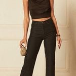 BOYISH Mikey High Rise Jean in Black Beauty Black Denim Size 25 Photo 0