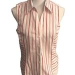 Tommy Hilfiger  V Neck Sleeveless Collared Shirt Photo 0