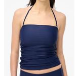 J.Crew factory solid strapless tankini top navy by481 women xxlarge Photo 0