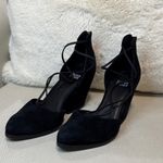Eileen Fisher  Black Suede Wedges Photo 2