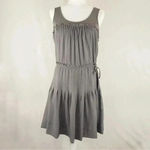 BCBGMAXAZRIA  | Chic Dove Grey April Babydoll Sleeveless Pleated Dress Size 2 XS Photo 6