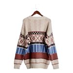 New chic niche tops Japanese retro lazy style Korean sweaters women's trend Red Size L Photo 4