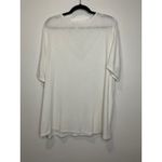 Est. 1946 Plus Size White Lace Trim V Neck Short Sleeve Top 18-20W Photo 1