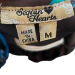 Sequin Hearts Y2K Brown Blue Hippie Boho Eclectic Groovy Funky Floral Maxi Dress Photo 5