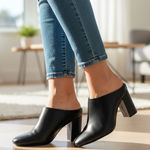 A New Day  Black Mules, size 6.5 Photo 0