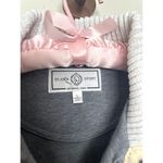 Vintage St. John Sport Large Gray Button Up Jacket Sweatshirt Preppy Old Money Photo 3