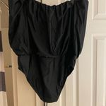 J.Crew  Blousin Tie Neck Swimsuit Black size 18 NWT Photo 3