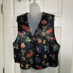 Diane Von Furstenberg  DVF Color Authority Womens Large L Satin Vest Fashionista Photo 0