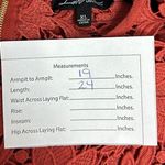 Boho Orange Crochet Lace Neck Top Sz XL Photo 7