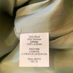 J.Crew  the pencil skirt size 12  Kelly green wool blend back zipper full… Photo 2