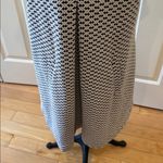 Tyler Boe Navy and White Textured Pleated Pocket Short Sleeve Dress Size M Photo 2