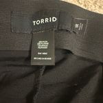 Torrid  Black Glittery New Years Pull-On Flare Stretch Lurex Pants - size 1 Photo 7