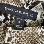 Banana Republic  Wide Leg Career Pants Professional Snakeskin 2 Petite Photo 2