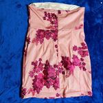 Pretty Little Thing Fuchsia Bandeau Embroidered Lace Bodycon Dress Photo 4