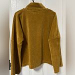 Madewell Texture & Thread Velour Corduroy Mockneck Top in Gold size medium Photo 4