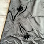 Kay Unger  Dark Charcoal Gray Beaded Floral Formal Dress Size 6 Photo 7