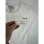 COS  Draped Asymmetric Maxi Dress‎ White Size 2 Linen Minimalist Photo 6