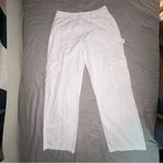 White Fox Boutique Cargo Pants in White, Small fits XS, Mid-Rise Photo 6
