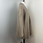 J Jill Neutral Taupe Alpaca Blend Open Cardigan Small Tan Photo 2