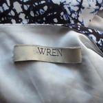 Anthropologie Wren  Printed Ikat Kimono Open Back Dress Size L Blue Photo 3