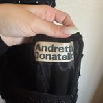 American Vintage Vintage 90s Y2K Silk Beaded Prom Gown Dress Sz XS High Neck Open Back Photo 5